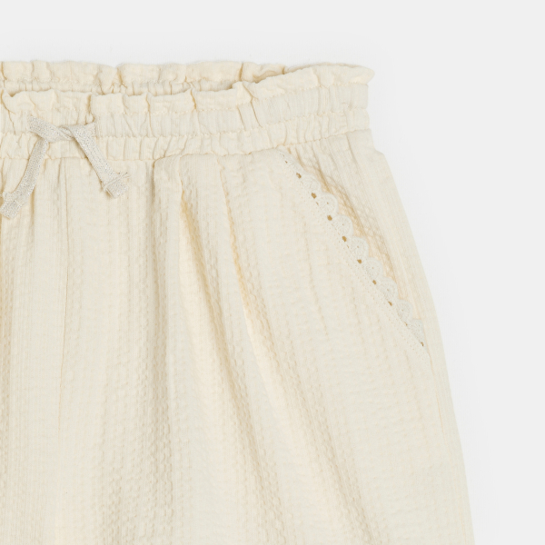 شورت من الجيرسيه الصوف المنقوش للفتيات